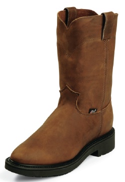 Justin L4760 Ladies Double Comfort Collection Work Boot with Aged Bark Leather Foot and a Round Toe