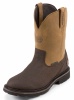 Justin WK4861 Men's Work Tek Collection Work Boot with Brown TecTuff Leather Foot and a Wide Round Steel Toe