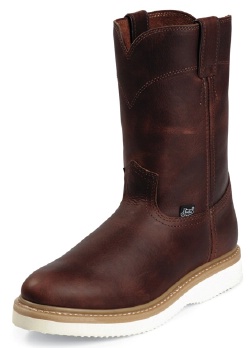 Justin WK4908 Men's Premium Collection Work Boot with Tan Premium Leather Foot and a Round Toe