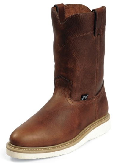 justin men's premium wedge work boots