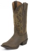 Justin 2551 Men's Stampede Western Western Boot with Sorrel Apache Foot and a Medium Round Toe