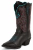 Justin 2558JR Kids Stampede Western Boot with Black Imperial Cowhide Foot and a Narrow Rounded Toe