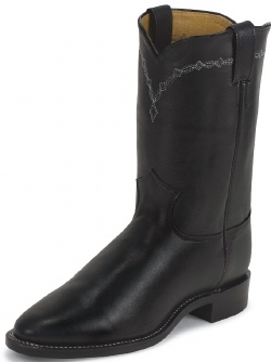 Justin 3233 Men's Classic Roper Western Boot with Black Chester Foot and a Roper Toe