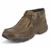 Justin 941 Men's Casual Shoe Boot with Tan Distressed Cowhide Foot and a Shoe Toe