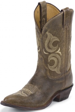 Justin BR211 Men's Bent Rail Western Boot with Café Desperado Foot and a Medium Round Toe