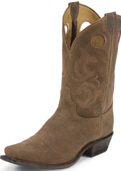 Justin BR611 Men's Bent Rail Western Boot with Madera Gaucho Foot and a Medium Square Toe