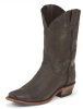 Justin BR732 Men's Bent Rail Western Boot with Chocolate Road Cowhide Foot and a Wide Square Toe