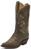 Justin BRL104 Ladies Bent Rail Western Boot with Cafe Desperado Foot and a Pointed Snip Toe