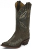 Justin BRL106 Ladies Bent Rail Western Boot with Distressed Chocolate Puma Fancy Stitch Foot and a Pointed Snip Toe