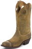 Justin BRL627 Ladies Bent Rail Western Boot with Sand Leather Foot and a Medium Square Toe With Butt Seam