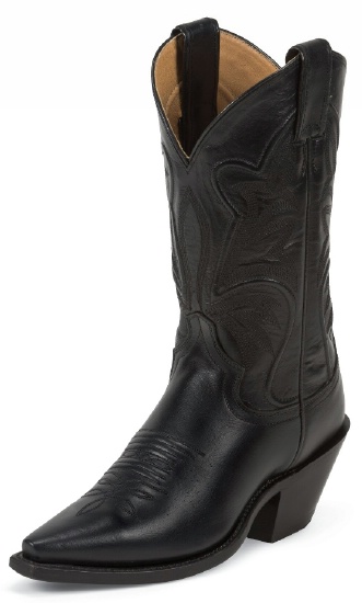 Justin L4303 Ladies Fashion Western Boot with Black Torino Cowhide Foot ...