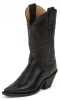 Justin L4303 Ladies Fashion Western Boot with Black Torino Cowhide Foot and a Narrow Rounded Toe