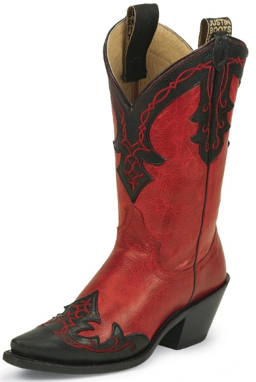 ladies red cowboy boots