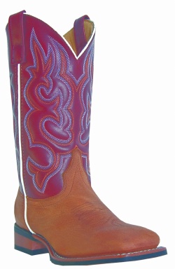 Laredo 5628 for $109.99 Ladies Mesquite Collection Stockman Boot with Caramel Cowhide Leather Foot and a Double Stitched Broad Square Toe