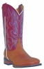 Laredo 5628 for $109.99 Ladies Mesquite Collection Stockman Boot with Caramel Cowhide Leather Foot and a Double Stitched Broad Square Toe