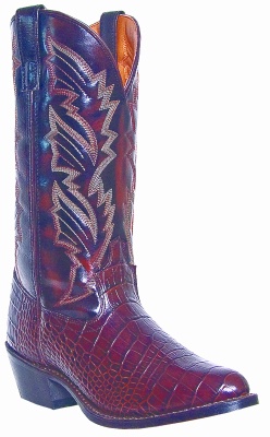Laredo 68053 for $119.99 Men's Swampy Collection Western Boot with Dark Brown Crocodile Print Leather Foot and a Medium Round Toe