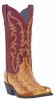 Laredo 68068 for $139.99 Men's Monty Collection Western Boot with Golden Brown Snake Print Leather Foot and a Narrow Round Toe