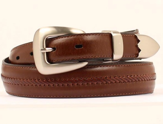 M and F Western Product N2417202 Men's Tapered Belt in Brown Leather ...