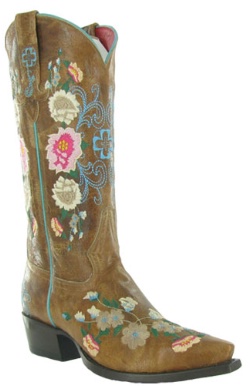 Macie Bean M8012 for $249.99 Ladies Embroidered Collection Western Boot with Honey Bunch Embroidered Foot and a Narrow Square Snip Toe