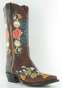 Macie Bean M8031 for $179.99 Ladies Embroidered Collection Western Boot with Sweet Sixteen Foot and a Snip Toe