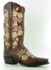 Macie Bean M8035 for $179.99 Ladies Embroidered Collection Western Boot with Sweet Sixteen Foot and a Snip Toe