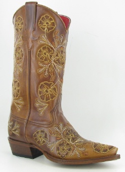 Macie Bean M8041 for $189.99 Ladies Embroidered Collection Western Boot with Whiskey Bent Foot and a Snip Toe