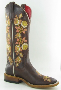 Macie Bean M9035 for $179.99 Ladies Embroidered Collection Western Boot with Sweet Sixteen Foot and a Double Stitch Square Toe
