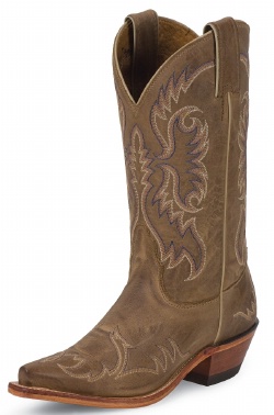 Nocona LD2732 Ladies Lagacy Western Boot with Tan Vintage Cow Foot and a Narrow Medium Snip Toe