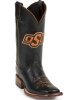 Nocona LDOSU01 Ladies Collegiate Western Boot with Black Royal Calf Foot, Wide Square Toe