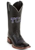 Nocona LDTCU01 Ladies Collegiate Western Boot with Black Royal Calf Foot, Wide Square Toe