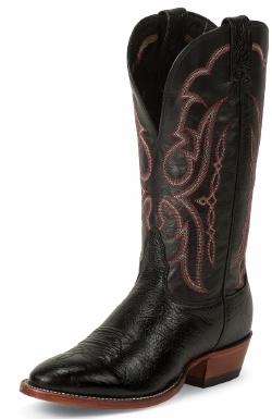 Nocona MD3005 Men's Bull Shoulder Western Boot with Black Bullhide Foot and a Round Toe