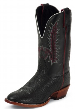 Nocona MD3013 Men's Bull Shoulder Western Boot with Black Bullhide Foot and a Wide Square Toe