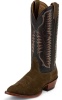 Nocona MD3100 Men's Bull Shoulder Western Boot with Dark Brown Sueded Toro Foot and a Medium Round Toe
