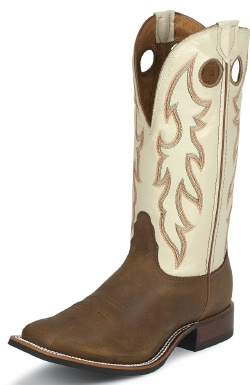 Nocona MD4052 Men's Legacy Fine Line Rancher Boot with Aged Bark Cow Foot and a Wide Square Toe