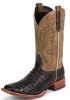 Nocona MD6506 Men's Exotic Rancher Boot with Black Full Quill Ostrich Foot and a Wide Square Toe