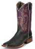 Nocona MD6901 Men's Exotic Rancher Boot with Black Smooth Ostrich Foot and a Wide Square Toe