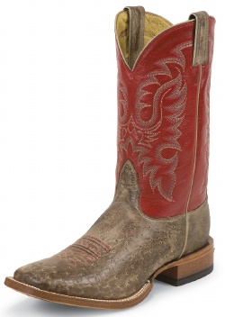 Nocona MD6906 Men's Exotic Rancher Boot with Mink Vintage Smooth Ostrich Foot and a Wide Square Toe