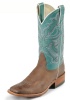Nocona NL4022 Ladies Ranch Hand Rancher Boot with Oily Rust Burnished Cow Foot and a Wide Square Toe