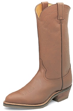 Tony Lama 4013 Men's Cowboy Collection Work Boot with Natural Retan Leather Foot and a Medium Round Toe