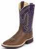 Tony Lama 5085 Men's Cowboy Crepe Collection Stockman Boot with Walnut Tacoma Leather Foot and a Double Stitched Wide Square Toe