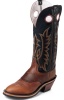 Tony Lama 6014 Men's Cowboy Collection Buckaroo Boot with Sunset Renegade Leather Foot with Saddle and a Wide Round Toe