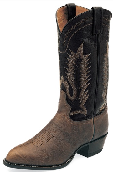 Tony Lama 6171C Men's Cowboy Collection Western Boot with Chocolate Taurus  Shoulder Leather Foot and a Medium Round Toe