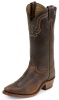 Tony Lama 6980 Men's El Paso Collection Western Boot with Dark Pecan Rowdy Bison Leather Foot and a Square Dress Toe