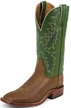 Tony Lama 7903 Men's Americana Collection Western Boot with Tan Cheyenne Leather Foot and a Double Stitched Wide Square Toe