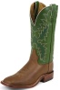 Tony Lama 7903 Men's Americana Collection Western Boot with Tan Cheyenne Leather Foot and a Double Stitched Wide Square Toe