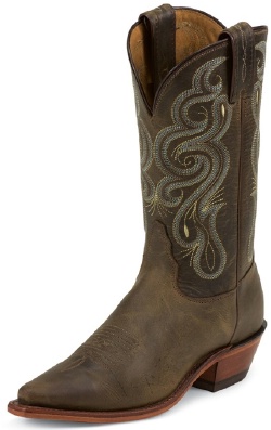 Tony Lama 7907L Ladies Americana Western Boot with Bay Apache Leather Foot and a Narrow Square Toe