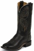 Tony Lama 7909L Ladies Americana Collection Western Boot with Black Stallion Leather Foot and a Double Stitched Wide Square Toe