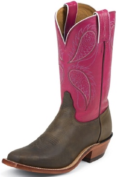 Tony Lama 7910L Ladies Americana Collection Western Boot with Bay Apache Leather Foot and a Double Stitched Medium Wide Square Toe