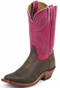 Tony Lama 7910L Ladies Americana Collection Western Boot with Bay Apache Leather Foot and a Double Stitched Medium Wide Square Toe