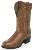 Tony Lama CT2023 Men's Cowboy Collection Stockman Boot with Aztec Shrunken Shoulder Leather Foot and a Wide Round Toe